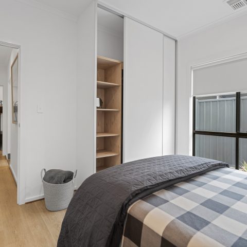 Bedroom with built-in details, Encounter Bay, South Australia