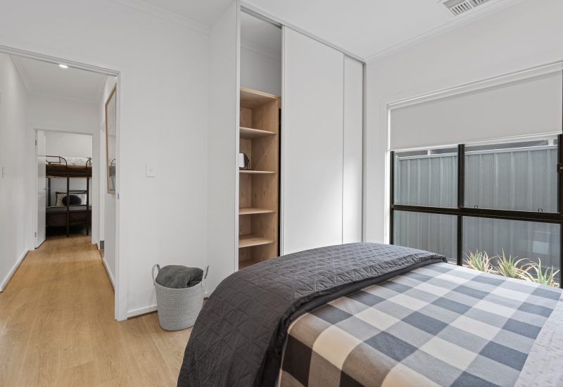 Bedroom with built-in details, Encounter Bay, South Australia