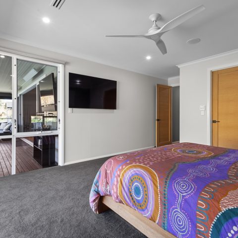Master Bedroom in pole frame home, Walker Flat, South Australia
