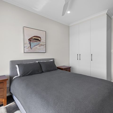 Bedroom in pole frame home, Walker Flat, South Australia