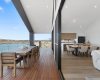 Balcony in pole frame home