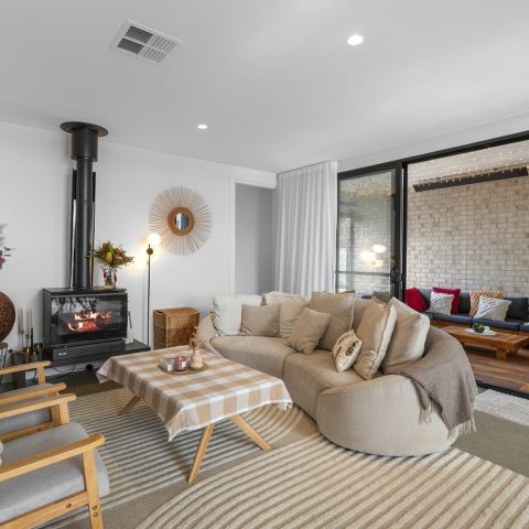 Lounge Room in brick home