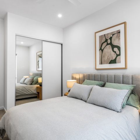 Guest Bedroom in pole frame home