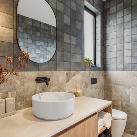 Ensuite in brick home