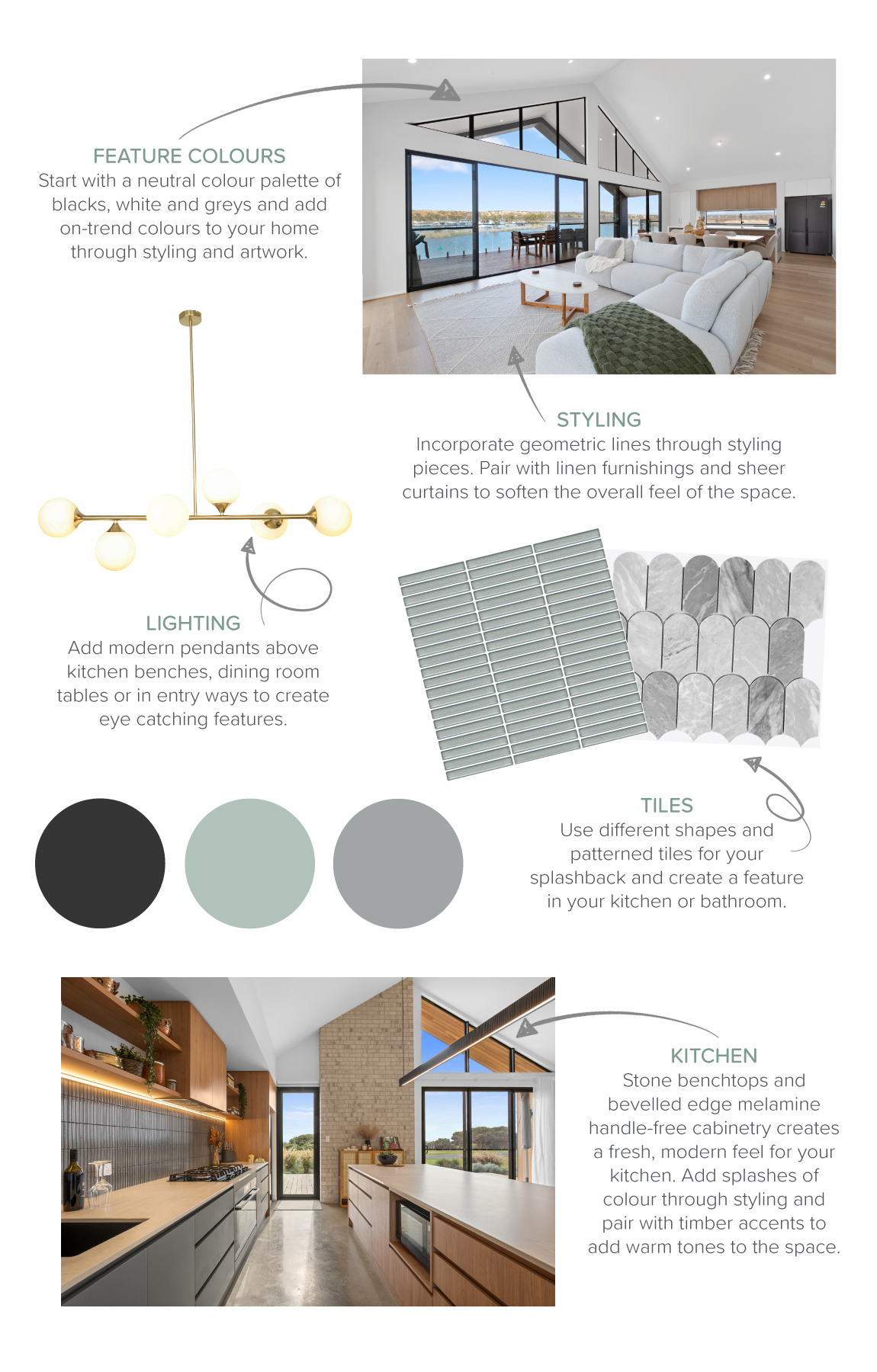 Contemporary style moodboard